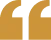 Golden quotation mark symbol on black background